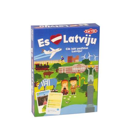 Taktinis stalo žaidimas „Aš myliu Latviją“ (latvių kalba)
