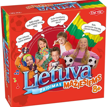 Taktinis stalo žaidimas „Lietuva: Viktorinos“ vaikams (lietuvių kalba)