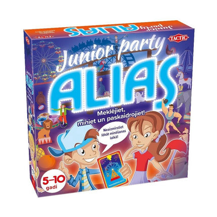 Taktinis stalo žaidimas „Party Alias Junior“ (latvių kalba)