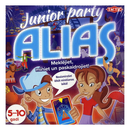 Taktinis stalo žaidimas „Party Alias Junior“ (latvių kalba)