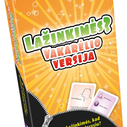 Taktinis stalo žaidimas „Nori lažintis? Vakarėlių kelionės“ (lietuvių k.)