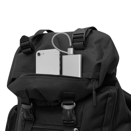 Taktinė kuprinė, 100 litrų, juoda