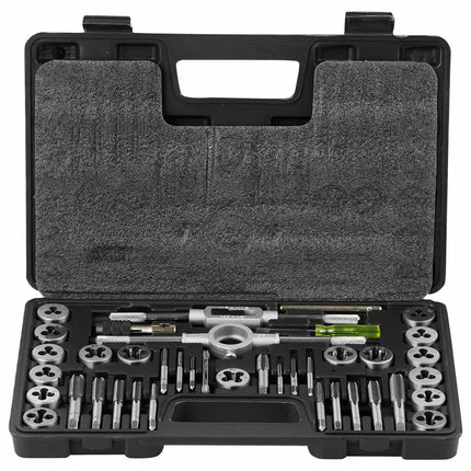 Tap and Die Set, 40-Piece Metric M3-M12, Case
