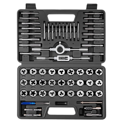 Tap and Die Set, 60-Piece Metric M3–M12, SAE #4–1/2