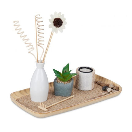 Arbatinės žvakutės rinkinys su zen sodu