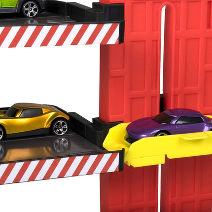 „Teamsterz“ žaidimų rinkinys „Parkuok ir važiuok“ + 3 automobiliai