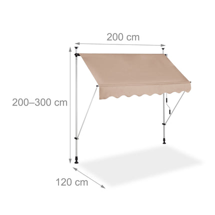 Telesopic Canopy Beige
