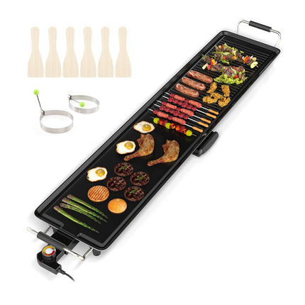 Teppanyaki grilis 1800 W, nelimpanti danga, reguliuojama temperatūra, 100 cm