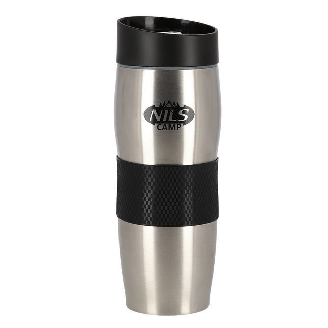 Thermal Cup, Black-Silver, Insulated, Portable