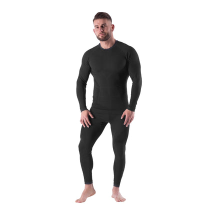 Termoaktyvus vyriškas apatinių komplektas, juodas, L/XL