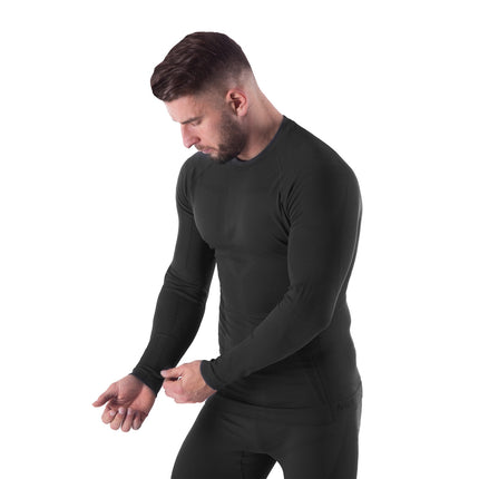 Termoaktyvus vyriškas apatinių komplektas, juodas, L/XL