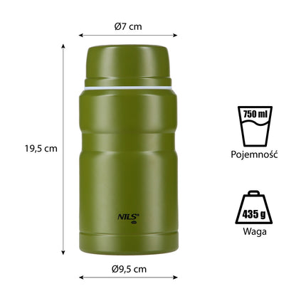 Termosų rinkinys 750 ml - izoliuotas nerūdijantis plienas