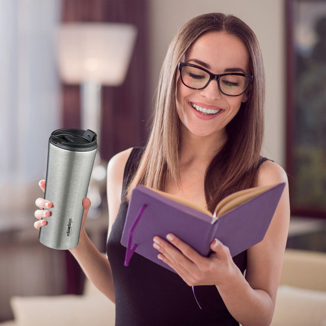 Termosinis puodelis iš nerūdijančio plieno, 400 ml