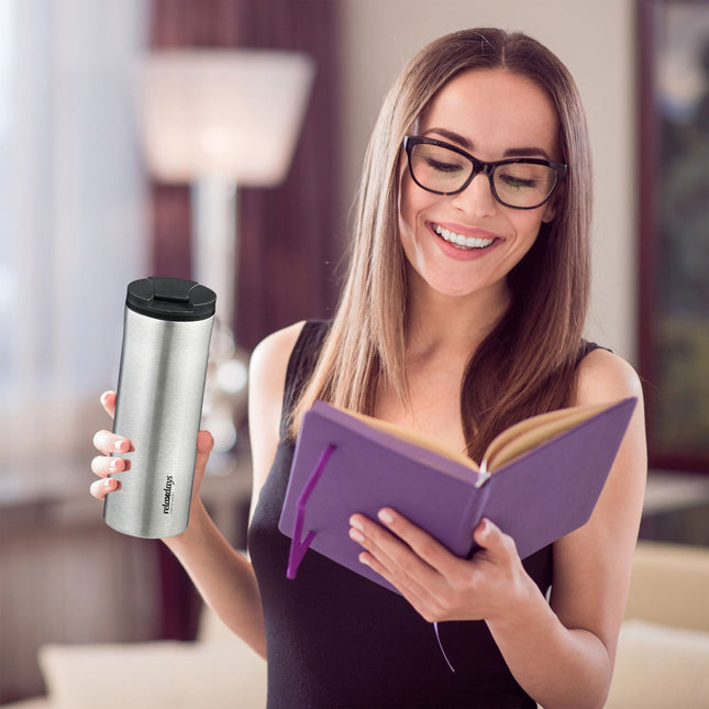 Termosinis puodelis iš nerūdijančio plieno, 400 ml