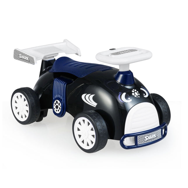 Vaikiškas važiuojamasis automobilis su muzika ir daiktadėže - „Shark Design“