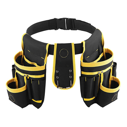 Tool Belt, 28-Pocket Magnetic Pouches, Adjustable 31–48 in