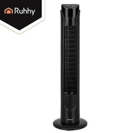 Tower Fan 83 cm with Remote Control and 70° Oscillation, Black, 45W, 3 Modes