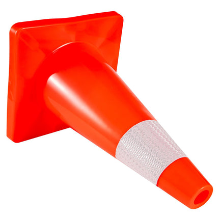 Traffic Cones, 12-Pack 18-Inch With Reflective Collar