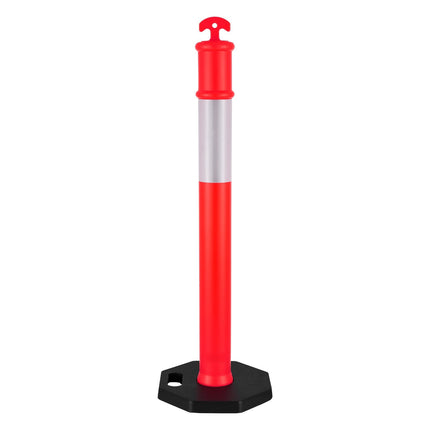 Traffic Delineator Posts 6-Pack, 1140mm, Weighted, Reflective