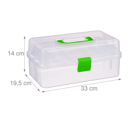 Skaidri plastikinė dėžutė