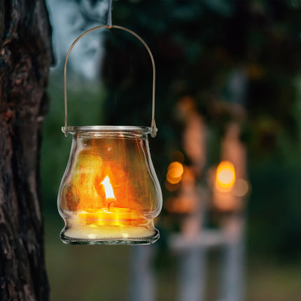 Transparent wind light set of 12