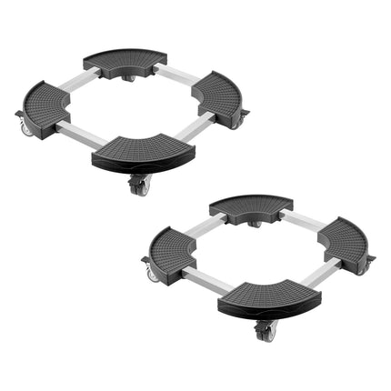 Trash Can Dolly 2-Pack, 4 Locking Casters, 440 lb