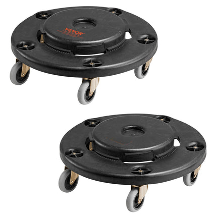 Trash Can Dolly 2-Pack, Fits 20–55 Gal, 500 lb