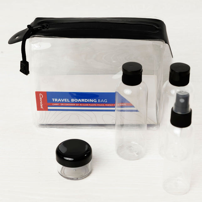 Travel Kit with Neck Pillow and Travel Bottles Set
