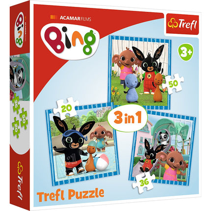 Trefl Bing dėlionė 3 viename rinkinys