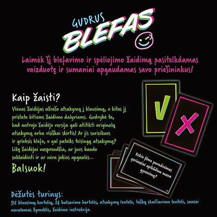 Stalo žaidimas „Trefl“ Dvigubas blefas