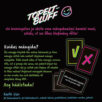 Stalo žaidimas „Trefl“ - dvigubas blefas (estų kalba)