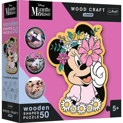Trefl Disney medinė dėlionė Minnie 50 vnt