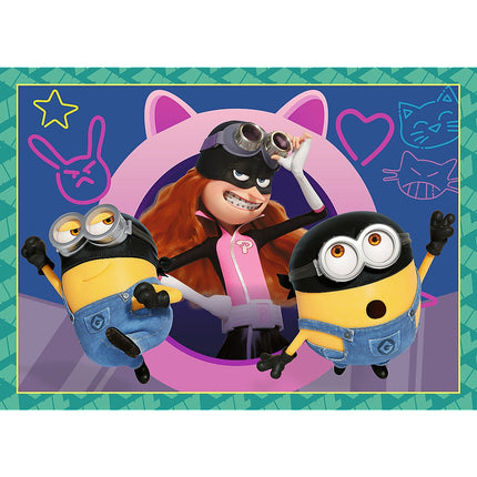 Trefl Minions dėlionių rinkinys 4 viename