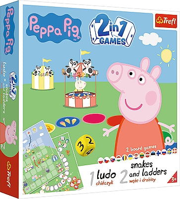 Trefl Peppa Pig stalo žaidimas 2 viename