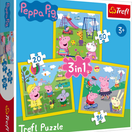 Trefl Peppa Pig Puzzle 3 viename rinkinys