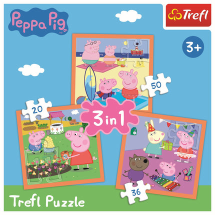 Trefl Peppa Pig Puzzle 3 viename rinkinys