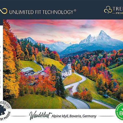 Trefl Prime Puzzle Wanderlust Bavaria, 1000 vnt