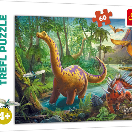Trefl dėlionė Dinozaurai 60 detalių