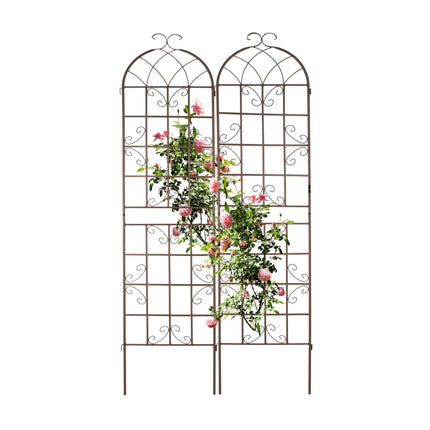Grotelės 220 cm, 2 vnt. rudos spalvos