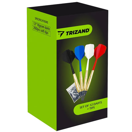 Trizand Shafts Darts Darts Darts 12 strėlyčių rinkinys, 212 vnt.
