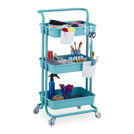 Trolley with 3 shelves