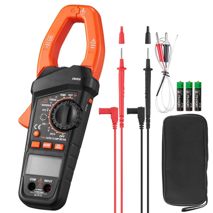 True RMS Digital Clamp Meter 1000A, 6000-Count, NCV