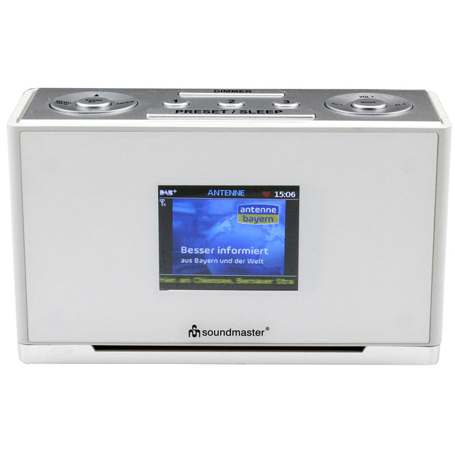 UR240SW DAB+/FM radio with quick dial and clock radio function