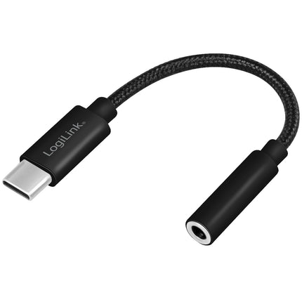USB-C 3.5mm audio adapter with DAC 13cm nylon cable