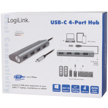 USB-C 4-port USB hub