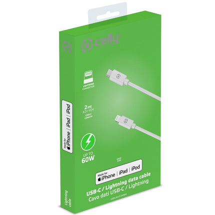 USB-C - Lightning cable 60W MFI 2m