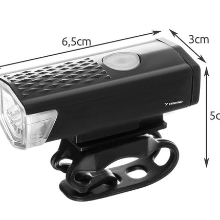 USB LED dviračio žibintas + galinis žibintas