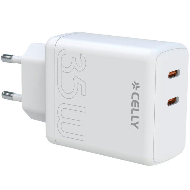 USB charger 2 x USB-C PD 35W White