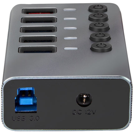 USB hub 4+1 port with separate On/Off buttons USB 3.2 Gen 1