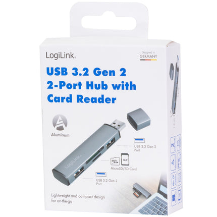 USB hub (USB 3.2 Gen2) Memory card reader/USB-A